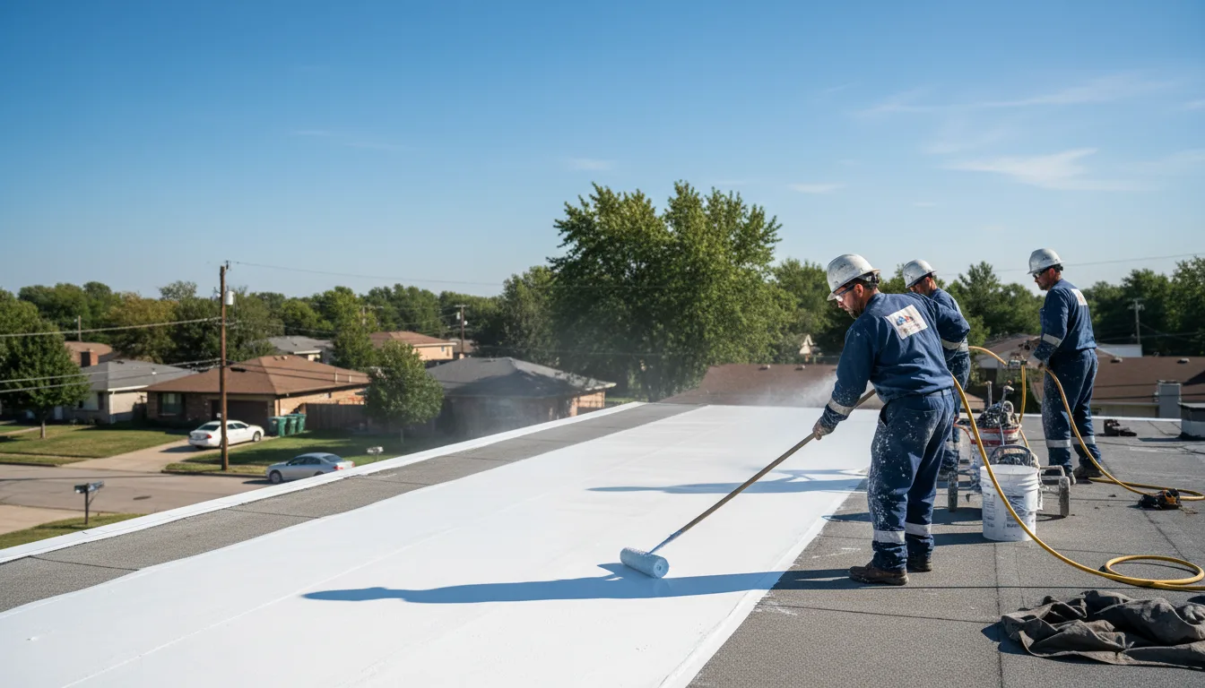 Commercial roof coating in Coon Rapids, IA near me